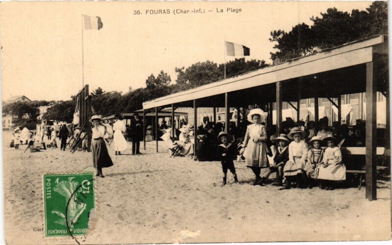 Carte postale ancienne Fouras (Ch.-Inf.) - La Plage à Fouras
