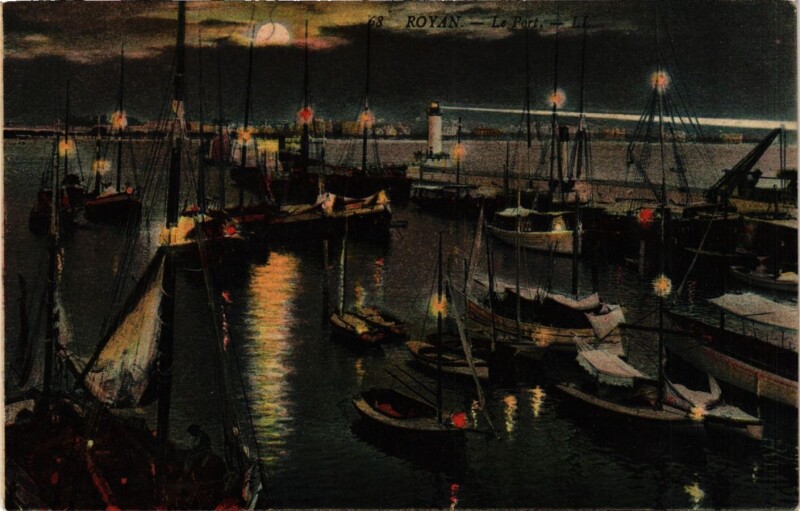 Carte postale ancienne Royan - Le Port à Royan