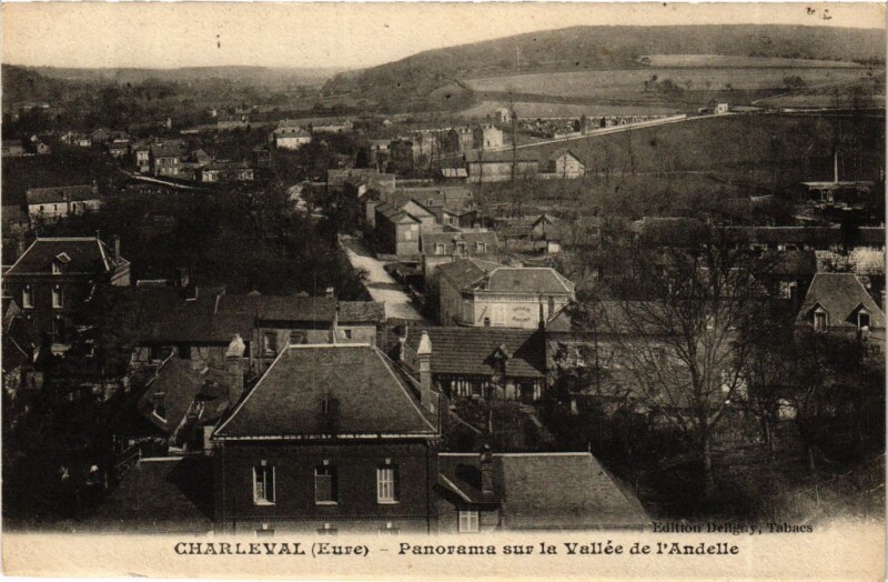 Carte postale ancienne Eure Charleval Vallée de l'Andelle à Charleval