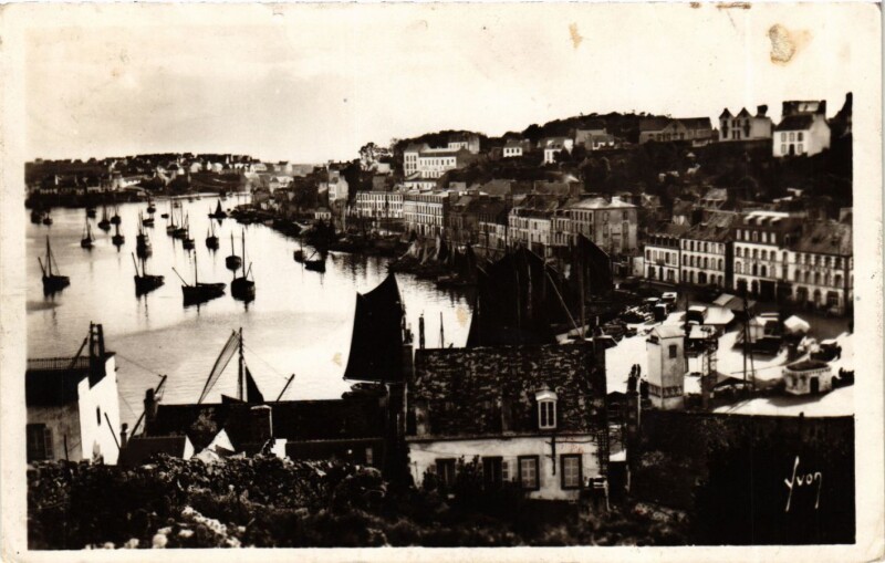 Carte postale ancienne Finistere Audierne Vue panoramique à Audierne