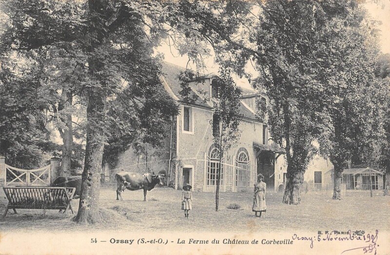 Carte postale ancienne Orsay La Ferme Du Chateau De Corbeville à Orsay