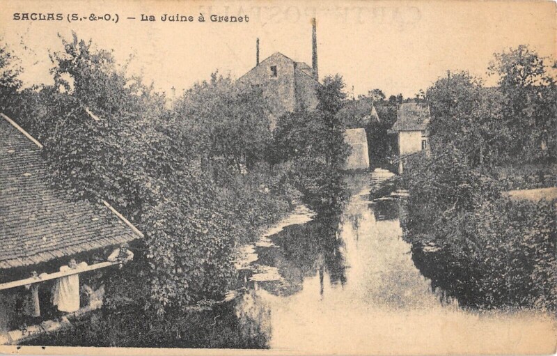 Carte postale ancienne Saclas La Juine A Grenet à Saclas