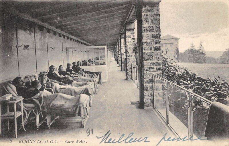 Carte postale ancienne Bligny Cure D'Air