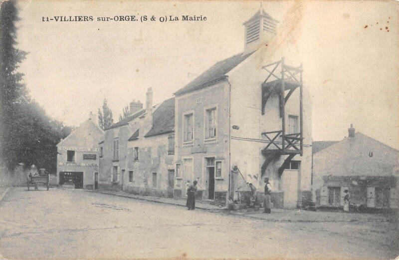 Carte postale ancienne Villiers Sur Orge La Mairie à Villiers-sur-Orge