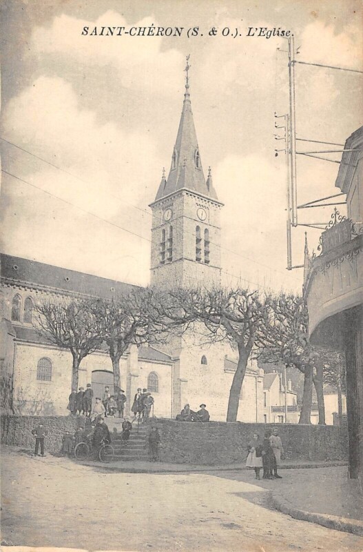 Carte postale ancienne Saint Cheron Eglise