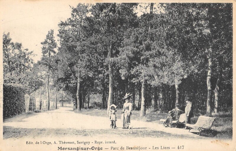 Carte postale ancienne Morsang Sur Orge Parc De Beausejour Les Liers à Morsang-sur-Orge
