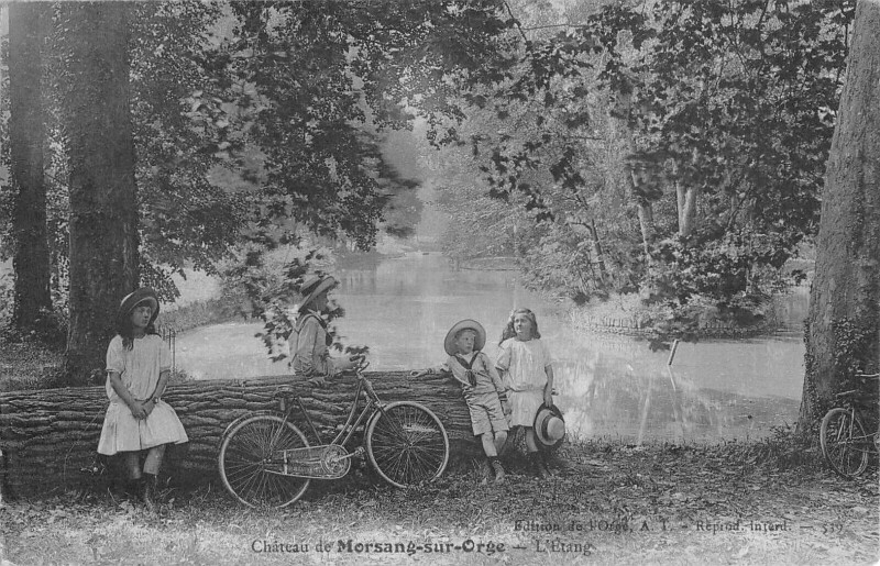 Carte postale ancienne Chateau De Morsang Sur Orge L'Etang à Morsang-sur-Orge