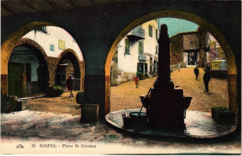 Carte postale ancienne Sospel Plae Saint-Nicolas Alpes-Maritimes à Sospel