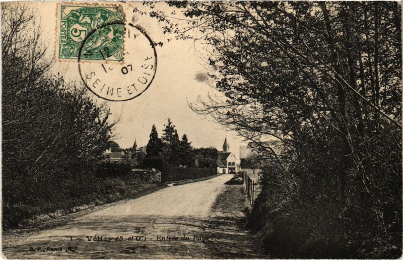 Carte postale ancienne Velizy - Entree du Pays