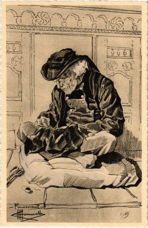 Carte postale ancienne Fouesnant - Homme - Types et Costumes de France à Fouesnant