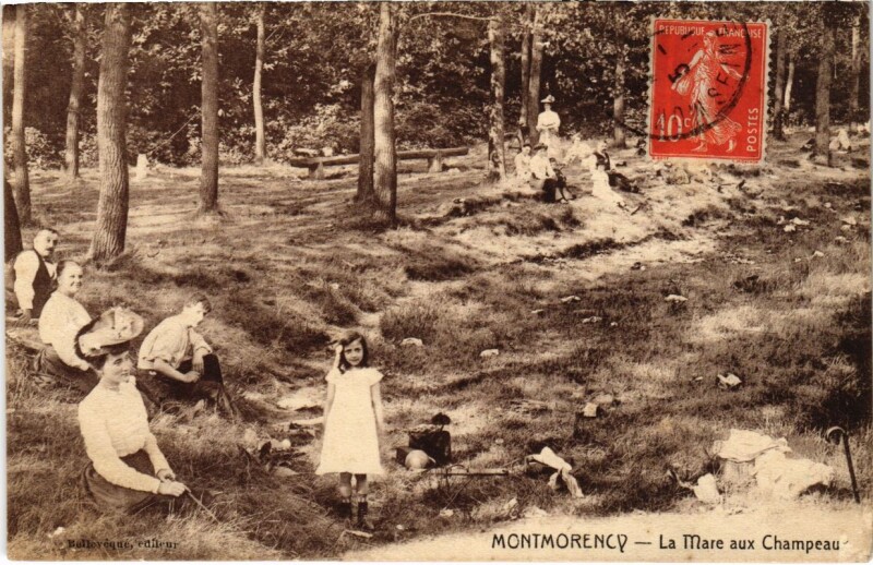 Carte postale ancienne Montmorency - La Mare aux Champeau à Montmorency