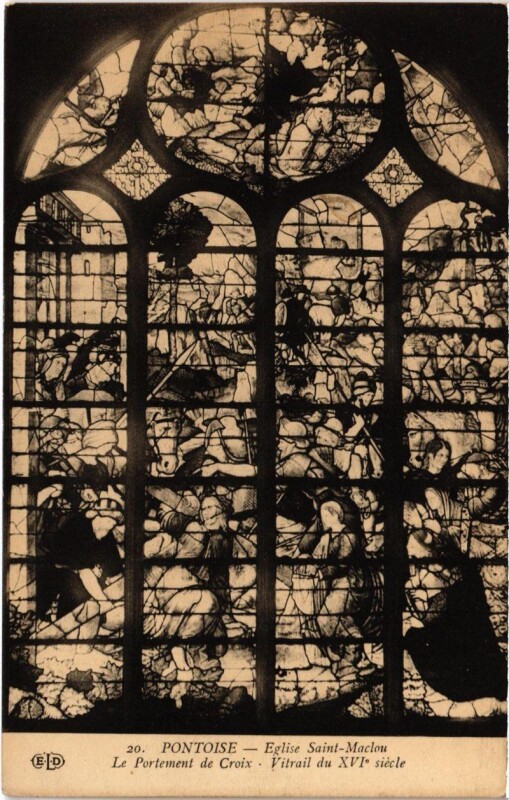 Carte postale ancienne Pontoise - Eglise Saint-Maclou à Pontoise