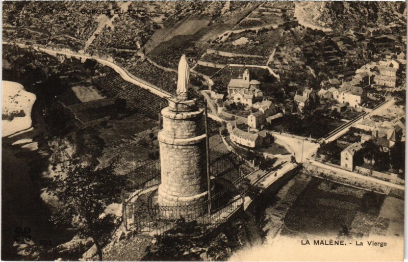 Carte postale ancienne La Malene - La Vierge