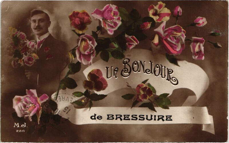 Carte postale ancienne Un Bonjour de Bressure