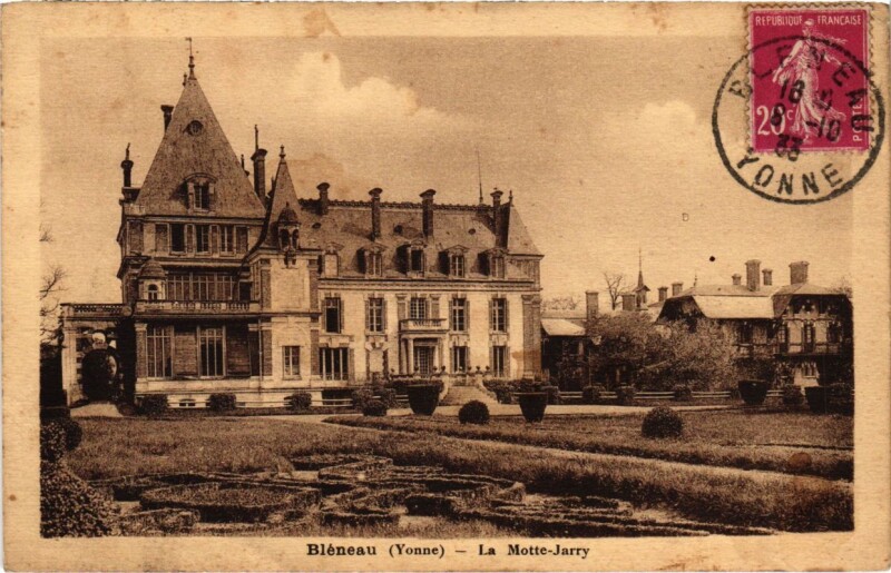 Carte postale ancienne Bleneau - La Motte-Jarry à Bléneau