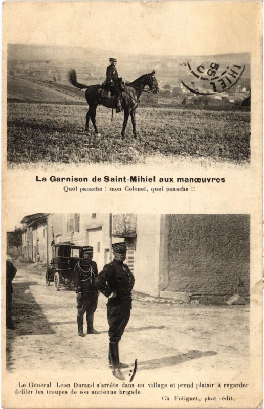 Carte postale ancienne Militaire Saint-Mihiel - La Garnison de Saint-Mihiel aux à Saint-Mihiel
