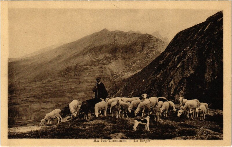 Carte postale ancienne Ax les Thermes- Le Berger France à Ax-les-Thermes