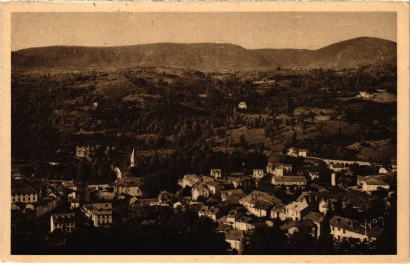 Carte postale ancienne Ax les Thermes- vue generale France à Ax-les-Thermes