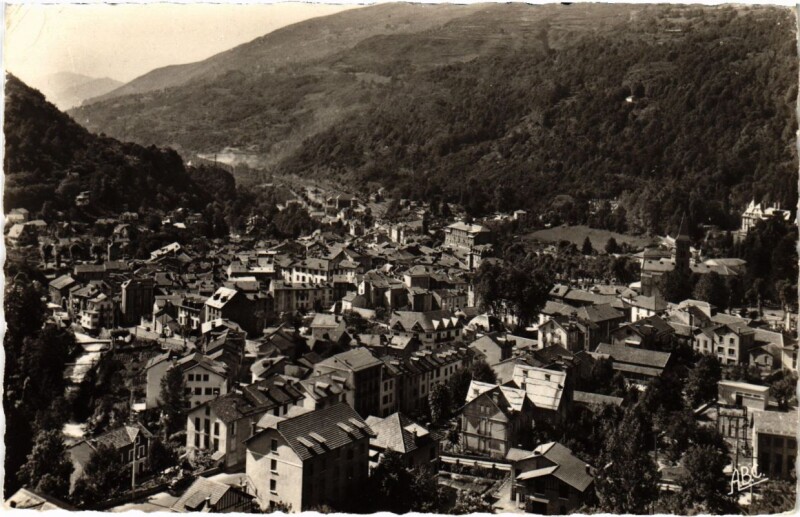 Carte postale ancienne Ax les Thermes- vue generale France à Ax-les-Thermes