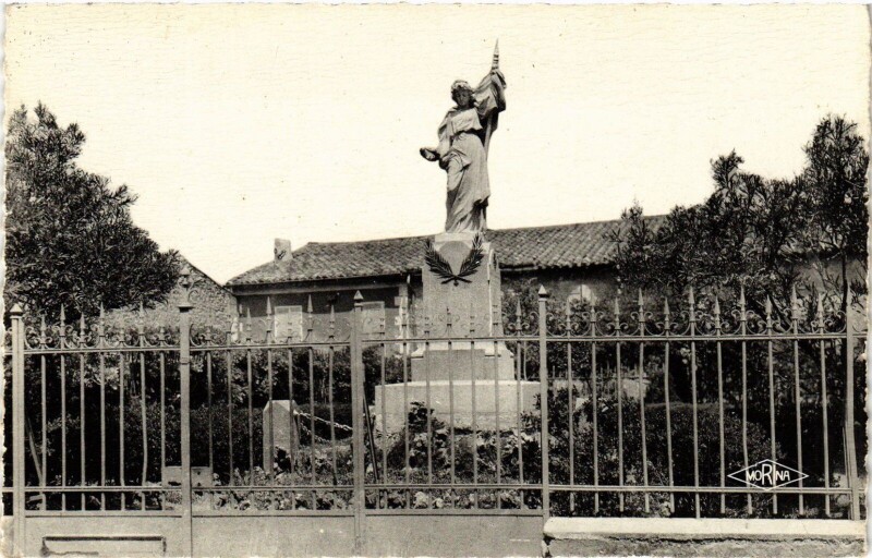 Carte postale ancienne Roquefort Corbieres Monument aux Morts France