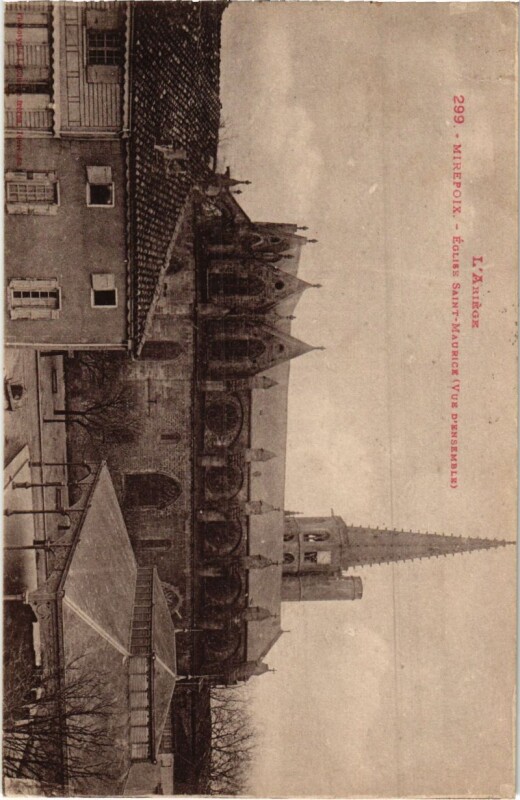 Carte postale ancienne Mirepoix- Eglise Saint-Maurice France à Mirepoix