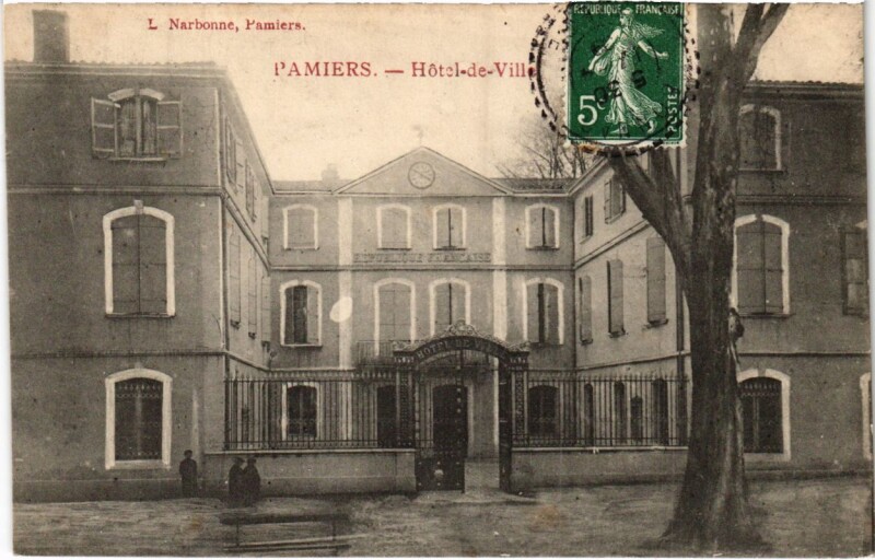 Carte postale ancienne Pamiers- Hotel de Ville France à Pamiers