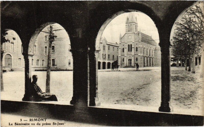 Carte postale ancienne Rimont- Le Seminaire vu du preau Saint-Jean France à Rimont