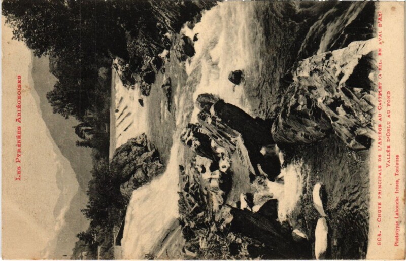 Carte postale ancienne Vallee d'Orlu France