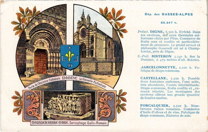 Carte postale ancienne Basses-Alpes