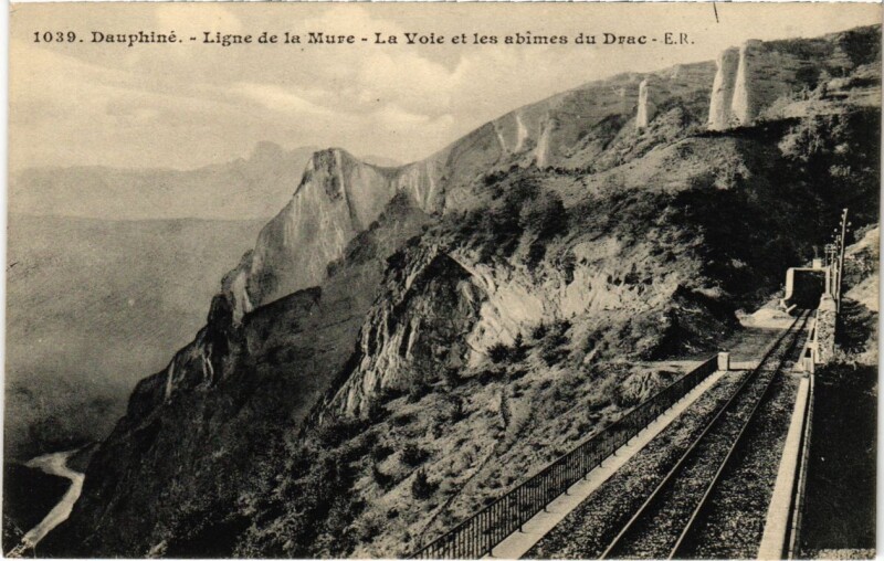 Carte postale ancienne Dauphine Ligne de La Mure à Dauphin
