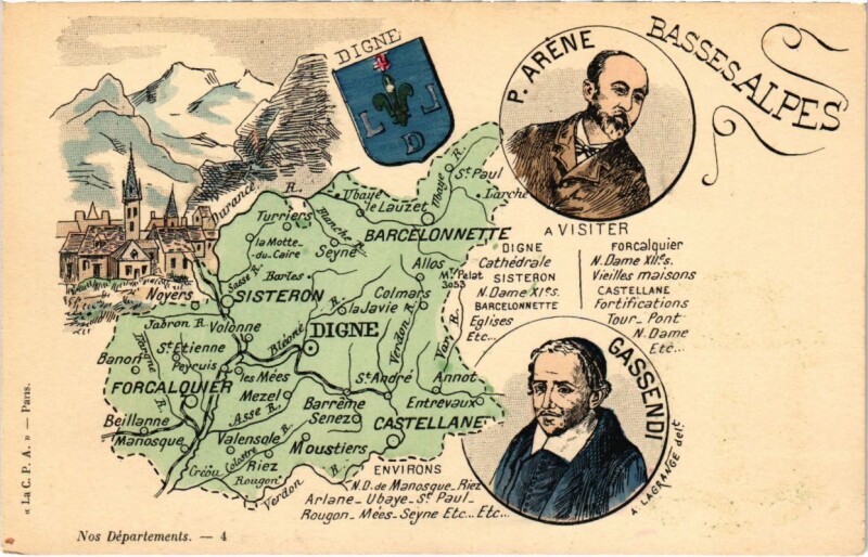 Carte postale ancienne Basses Alpes