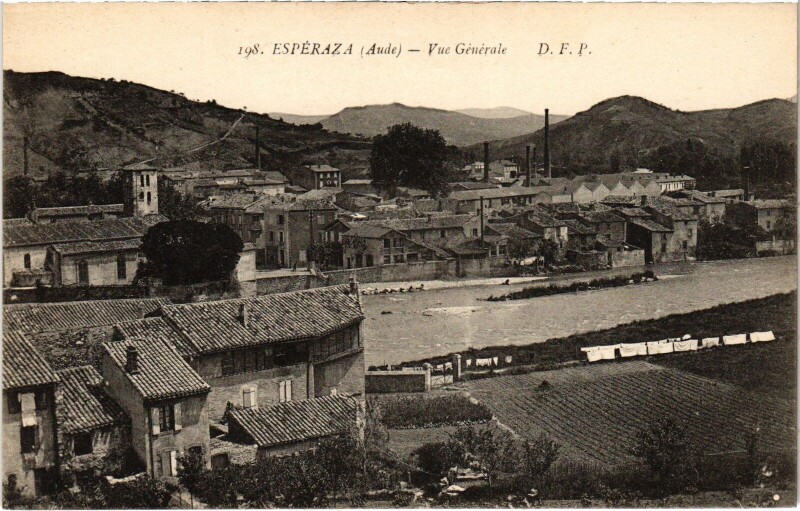 Carte postale ancienne Espéraza - Vue Générale à Espéraza