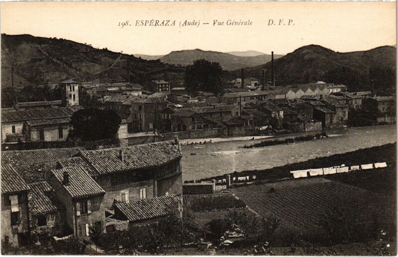 Carte postale ancienne Espéraza - Vue Générale à Espéraza