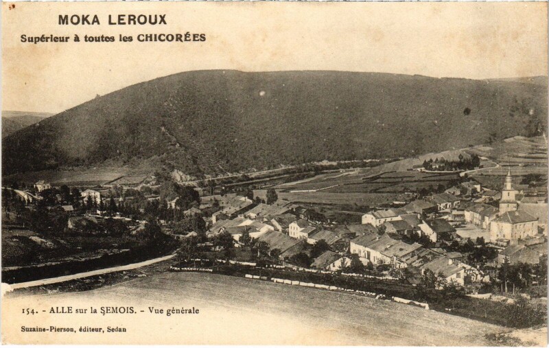 Carte postale ancienne Alle sur la Semois - Vue générale
