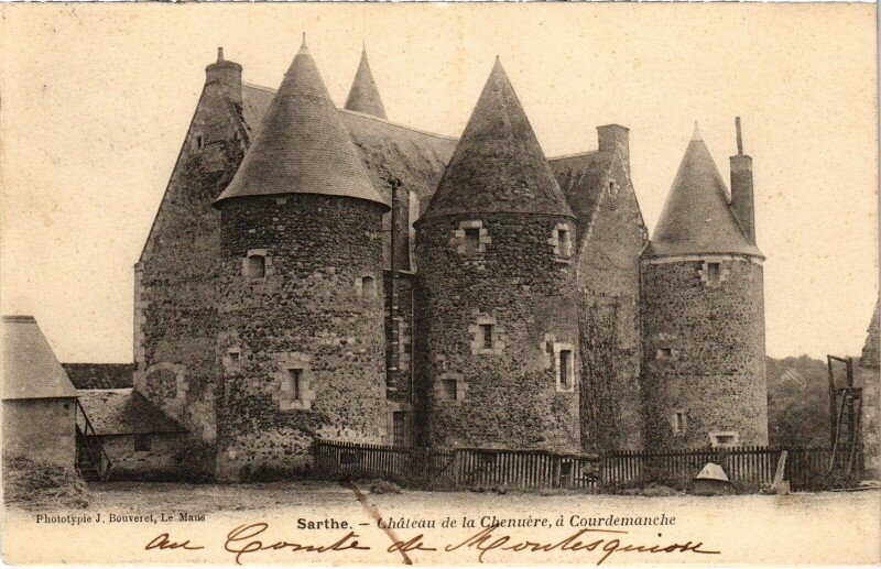 Carte postale ancienne Sarthe - Chateau de la CHENUére, a Courdemanche à Chenu