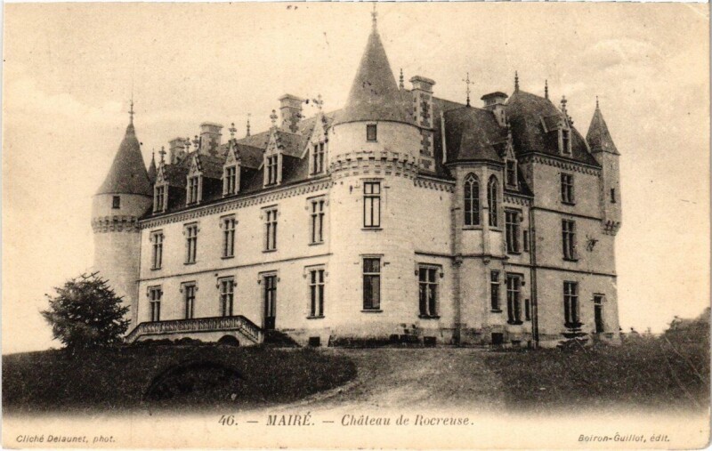 Carte postale ancienne Mairé - Chateau de Rocreuse à Mairé