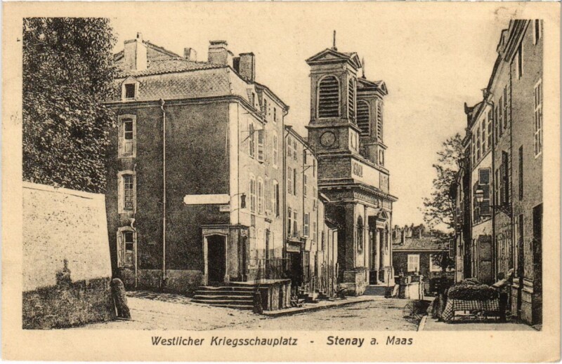 Carte postale ancienne Stenay - Stenay a. Maas - Rue - Strassenpartie à Stenay