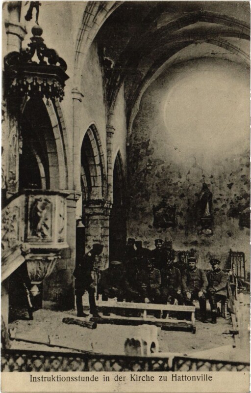Carte postale ancienne Vigneulles-les-Hattonchatel - Hattonville - Instruktionsstunde à Vigneulles-lès-Hattonchâtel
