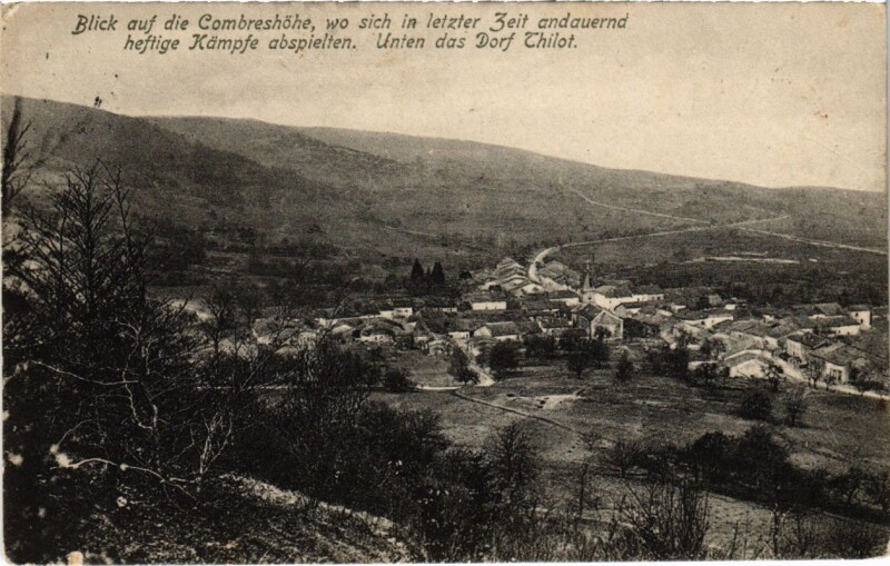 Carte postale ancienne Thillot - Vue Generale - Blick auf die Combreshohe à Thillot