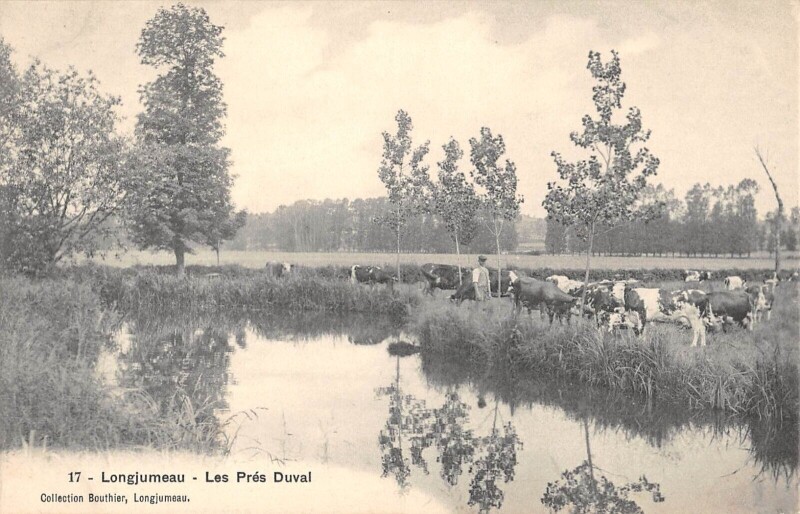 Carte postale ancienne Longjumeau Les Pres Duval à Longjumeau