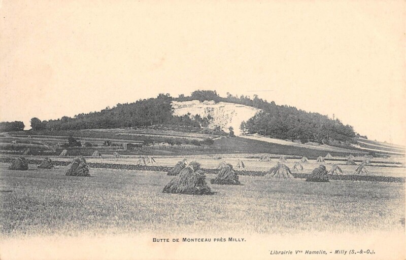 Carte postale ancienne Butte De Montceau Pres Milly