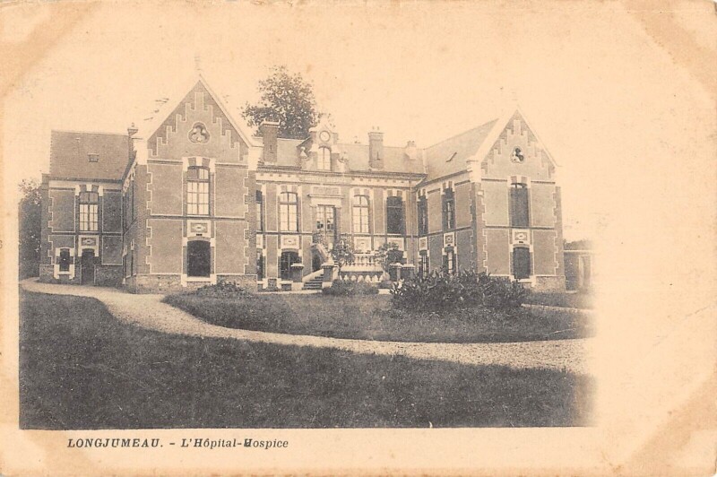 Carte postale ancienne Longjumeau Hopital Hospice à Longjumeau
