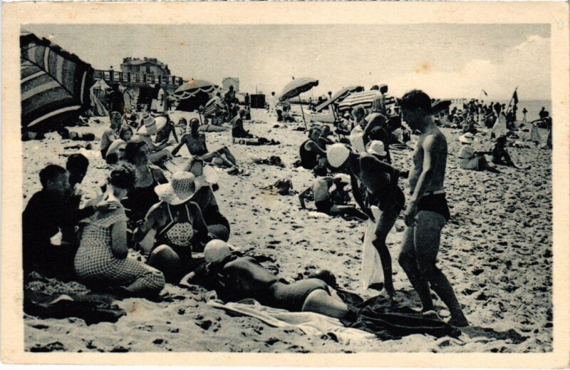 Carte postale ancienne Hossegor - Sur la Plage