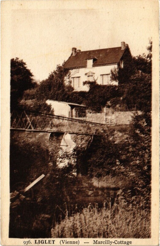 Carte postale ancienne Liglet - Marcilly-Cottage à Liglet