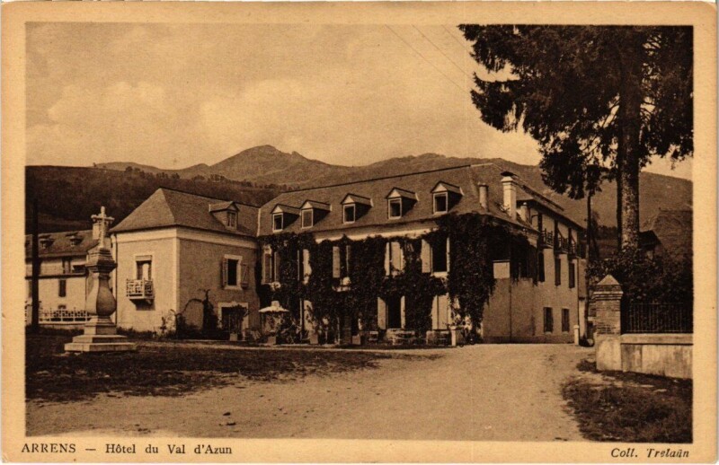 Carte postale ancienne Arrens - Hotel du Val d'Azun