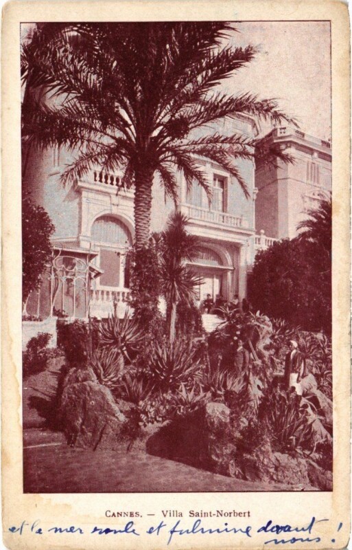 Carte postale ancienne Cannes - Villa Saint-Norbert à Cannes