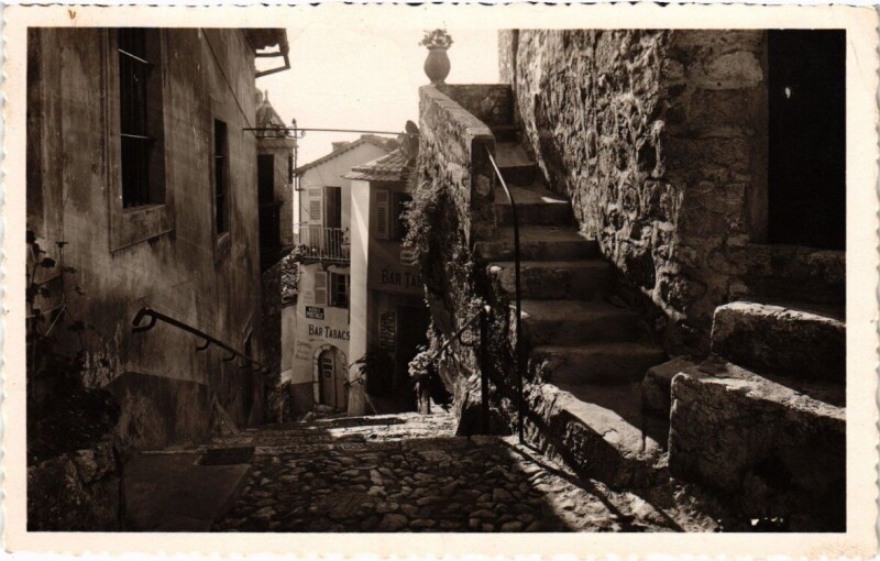 Carte postale ancienne Eze-Village - Rue du Brec