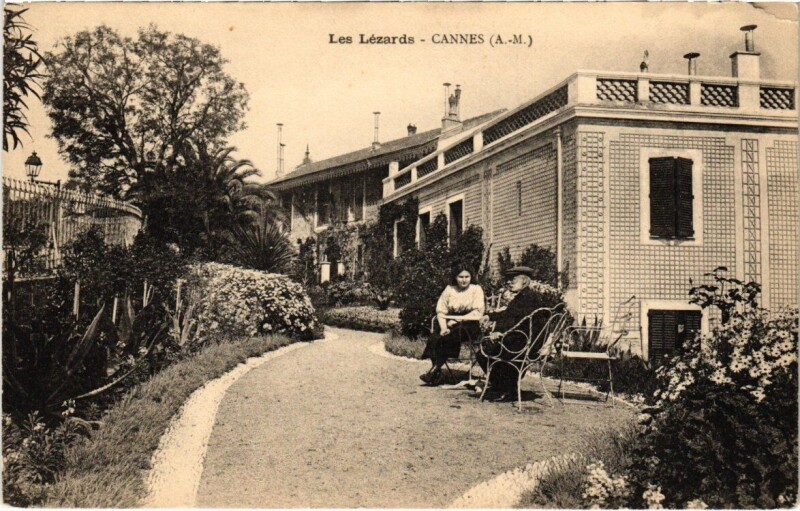 Carte postale ancienne Les Lézards - Cannes à Cannes