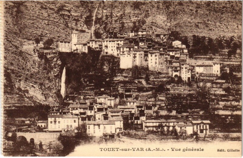 Carte postale ancienne Touret-dur-Var - Vue générale