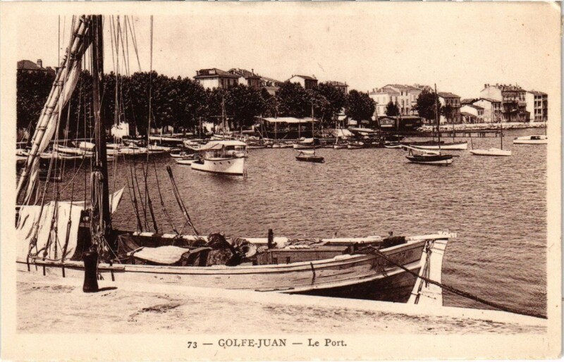 Carte postale ancienne Golfe-Juan - Le Port